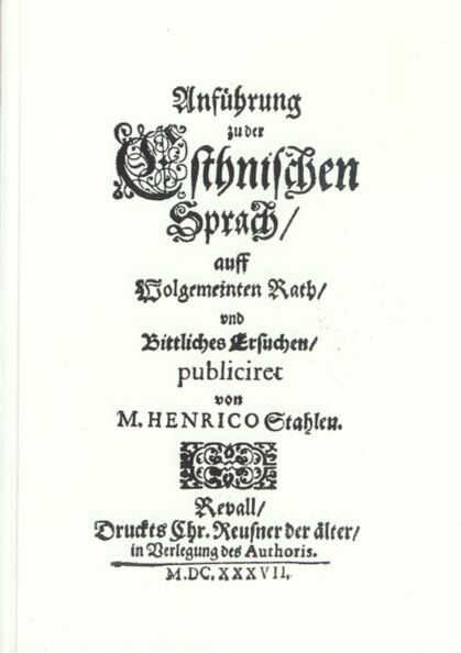 Anführung zu der Esthnischen Sprach