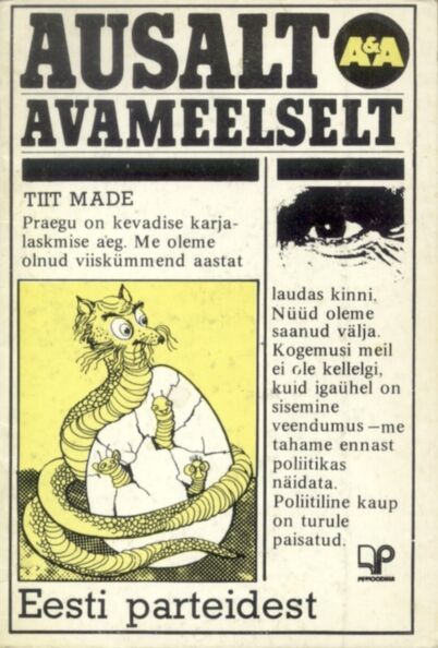 Ausalt ja avameelselt Eesti parteidest