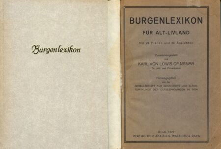 Burgenlexikon für Alt-Livland