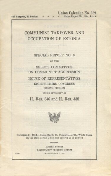 Communist takeover and occupation of Estonia