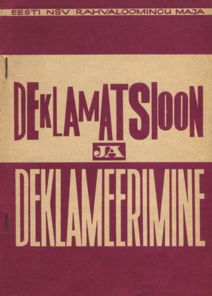 Deklamatsioon ja deklameerimine