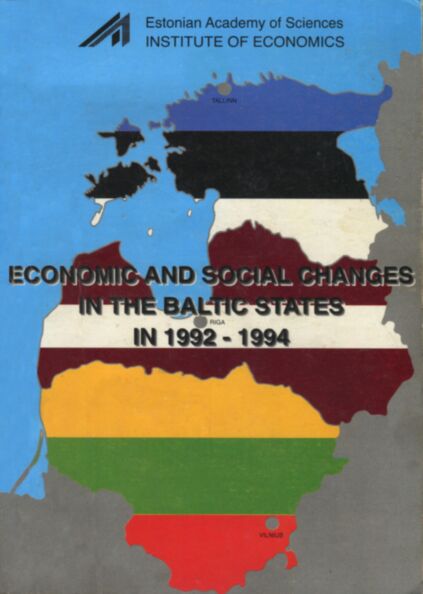 Economic and social changes in the Baltic States in 1992- 1994