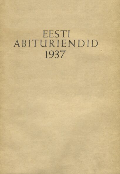 Eesti abituriendid 1937