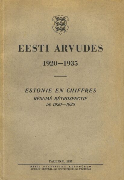 Eesti arvudes 1920-1935. Estonie en chiffres