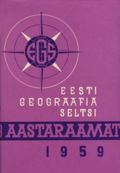 Eesti Geograafia Seltsi aastaraamat 1959