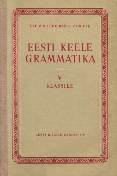 Eesti keele grammatika V klassile