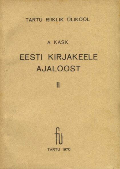 Eesti kirjakeele ajaloost