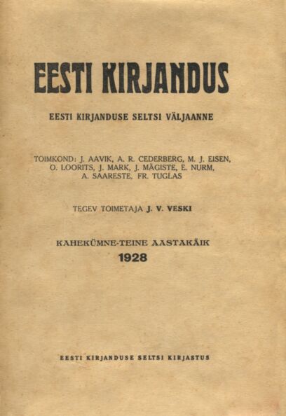 Eesti Kirjandus 1928
