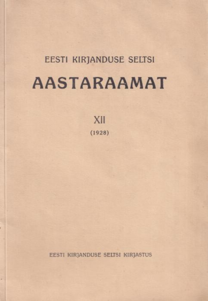 Eesti Kirjanduse Seltsi aastaraamat 12. osa