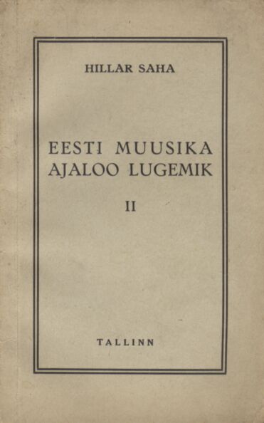 Eesti muusika ajaloo lugemik