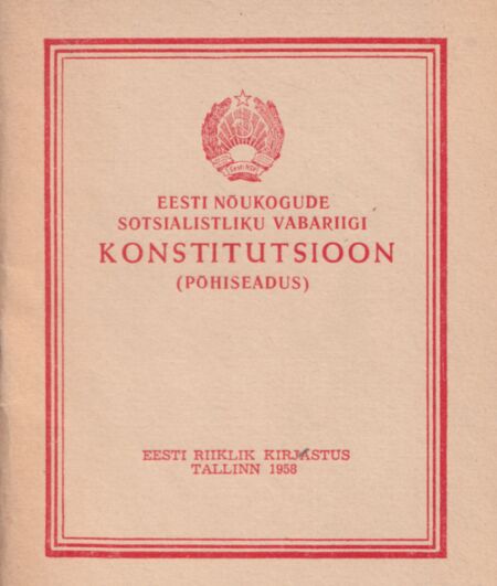 Eesti Nõukogude Sotsialistliku Vabariigi konstitutsioon (põhiseadus)
