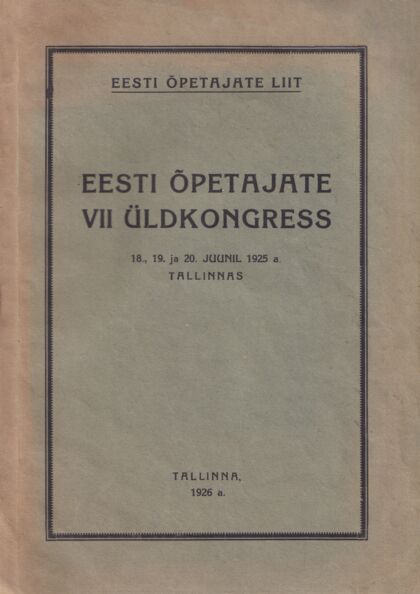 Eesti õpetajate VII üldkongress