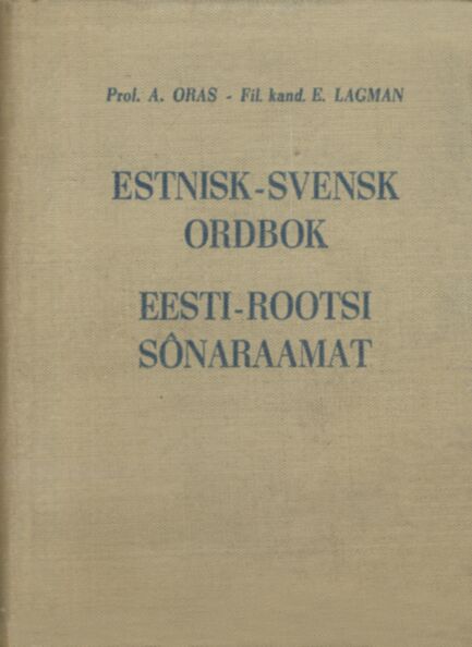 Eesti-rootsi sõnaraamat. Estnisk-svensk ordbok