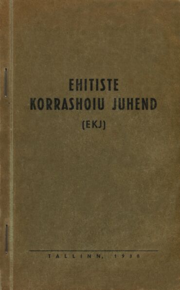Ehitiste korrashoiu juhend (EKJ)