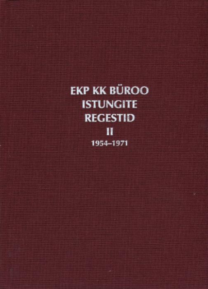 EKP KK büroo istungite regestid 2. osa