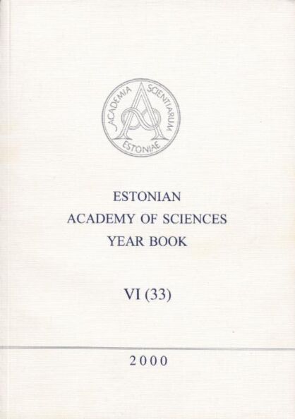Estonian Academy of Sciences Year Book 6. osa