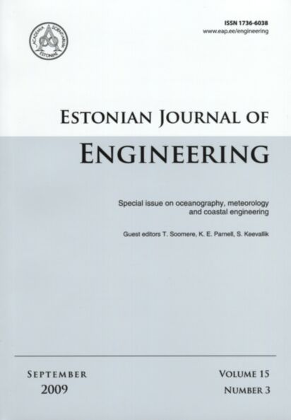 Estonian Journal of Engineering. Volume 15. 2009/3