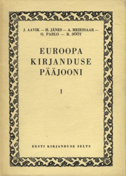 Euroopa kirjanduse pääjooni I-III