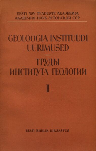 Geoloogia Instituudi uurimused. Труды Института Геологии