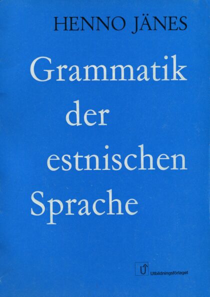 Grammatik der estnischen Sprache