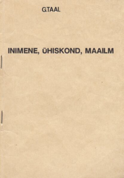 Inimene, ühiskond, maailm