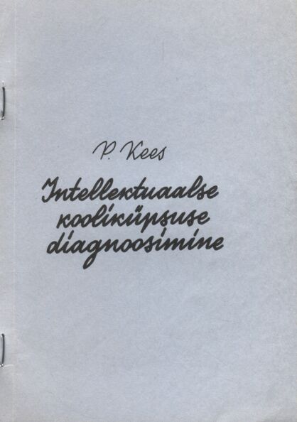 Intellektuaalse kooliküpsuse diagnoosimine