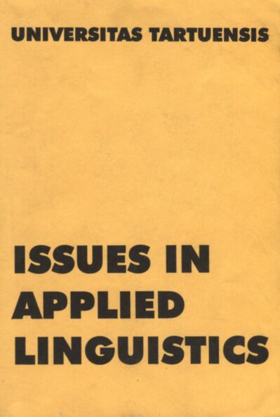 Issues in applied linguistics