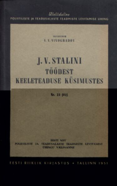 J.V. Stalini töödest keeleteaduse küsimustest