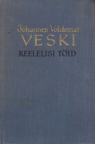 Johannes Voldemar Veski keelelisi töid