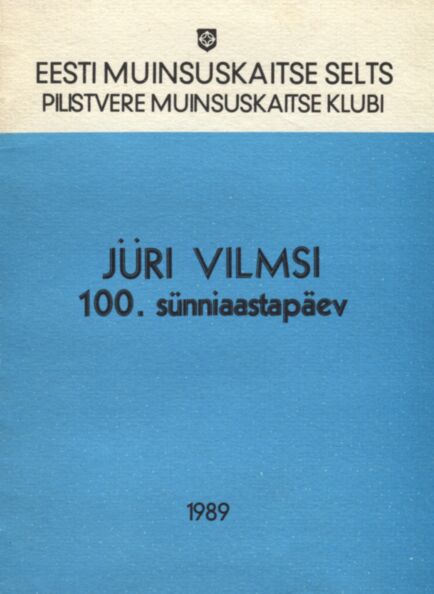Jüri Vilmsi 100. sünniaastapäev