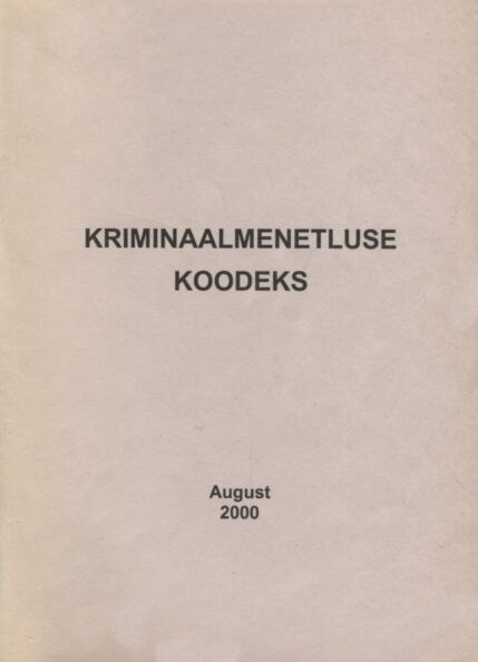 Kriminaalmenetluse koodeks