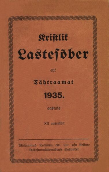 Kristlik lastesõber ehk Tähtraamat 1935. aastaks