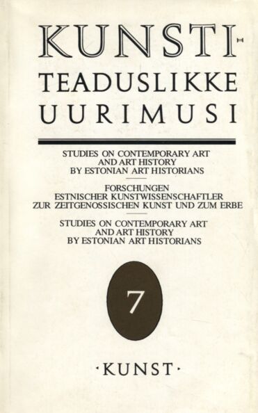 Kunstiteaduslikke uurimusi 7. osa