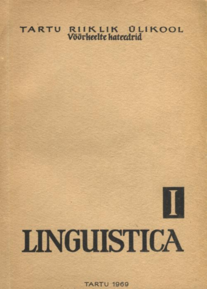 Linguistica 1. osa