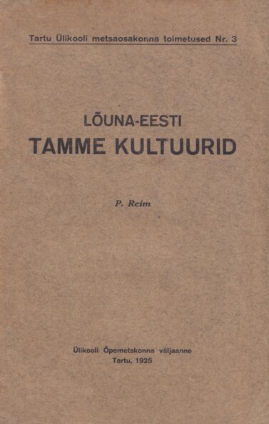 Lõuna-Eesti tamme kultuurid