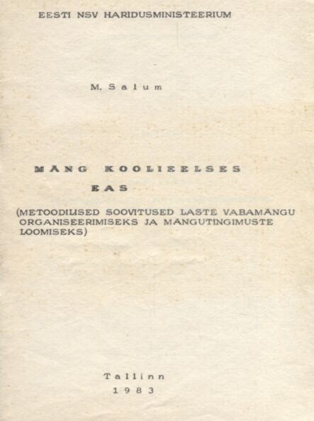 Mäng koolieelses eas