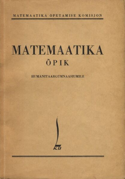 Matemaatika õpik humanitaargümnaasiumile