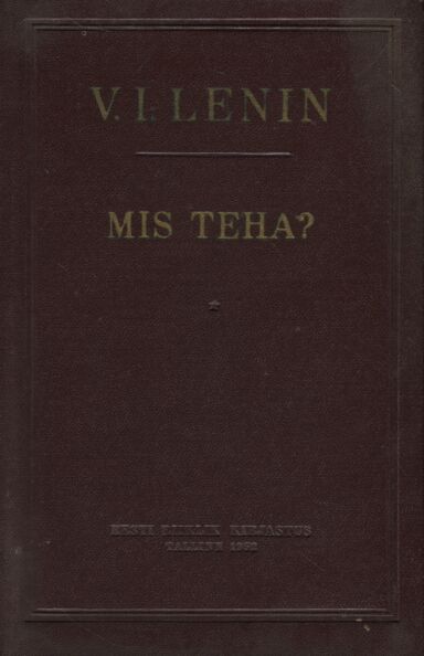 Mis teha?