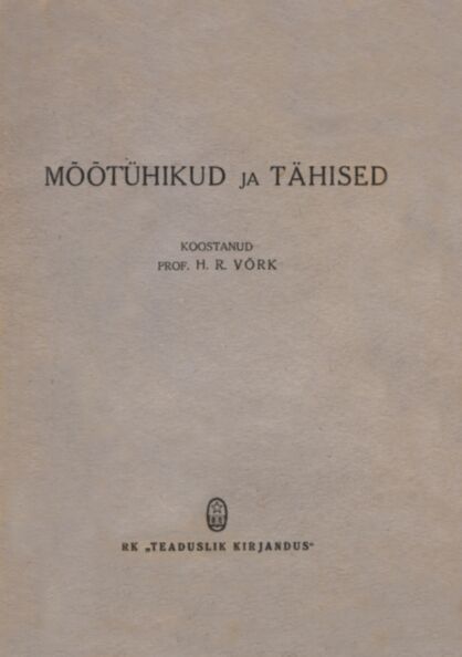 Mõõtühikud ja tähised
