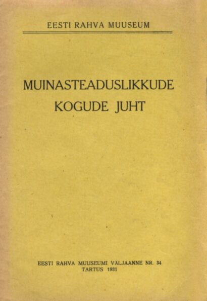 Muinasteaduslikkude kogude juht