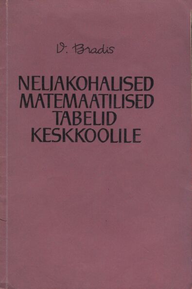 Neljakohalised matemaatilised tabelid keskkoolile