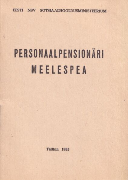 Personaalpensionäri meelespea