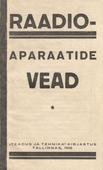Raadioaparaatide vead