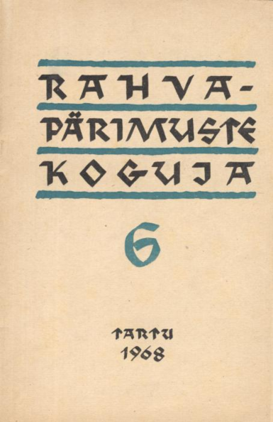 Rahvapärimuste koguja 6. osa