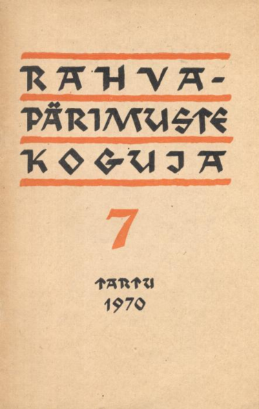 Rahvapärimuste koguja 7. osa