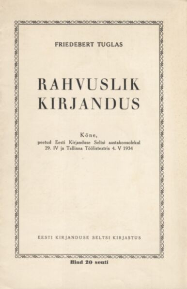 Rahvuslik kirjandus