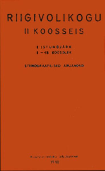 Riigivolikogu II koosseisu II istungjärk