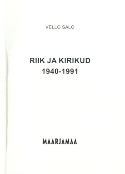 Riik ja kirikud 1940–1991
