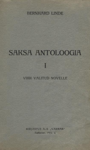 Saksa antoloogia 1. osa