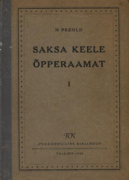 Saksa keele õpperaamat 1. osa